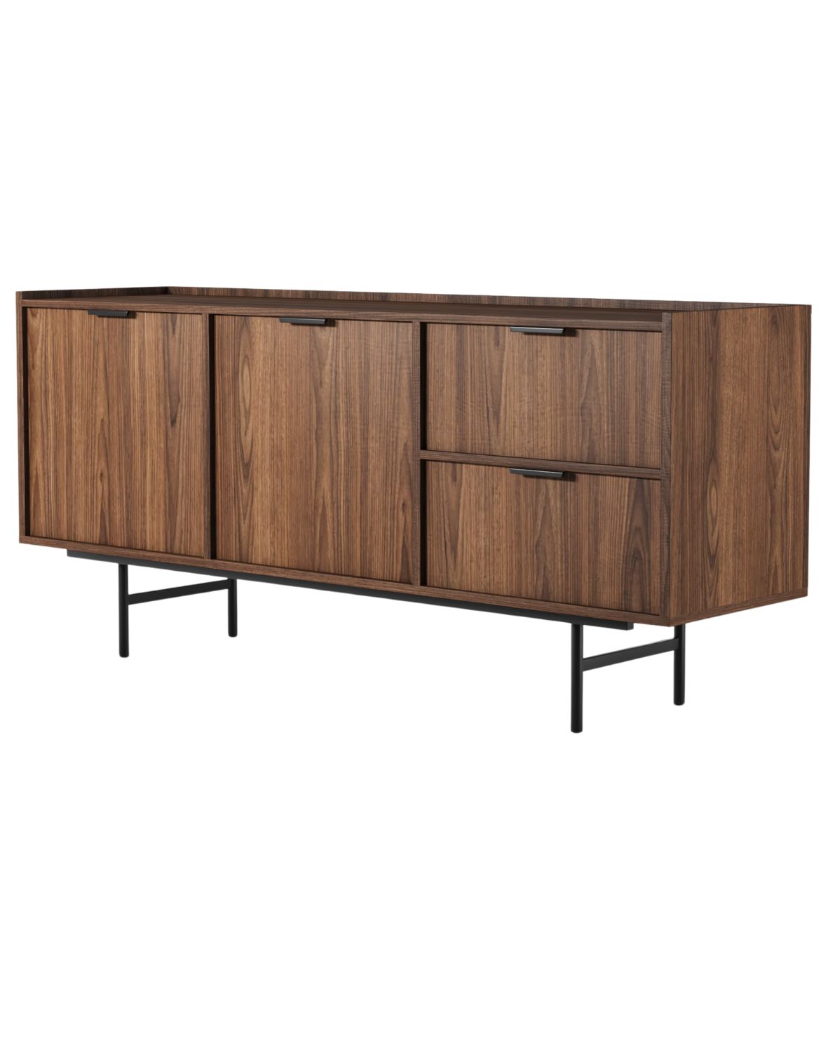 komoda edison 2d2s brown warmia walnut